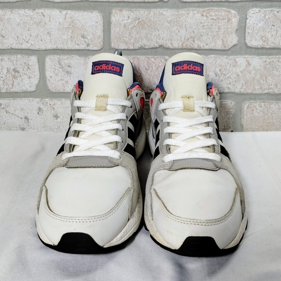 Adidas Crazy Chaos Athletic Shoes Men 10 Solar Red Gray Summer Fashion Sneakers - Picture 3 of 9